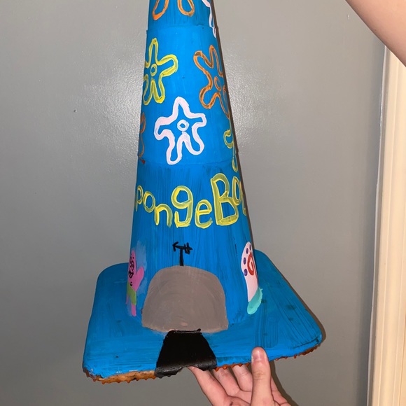 Accents Vintage Spongebob Squarepants Traffic Cone Poshmark